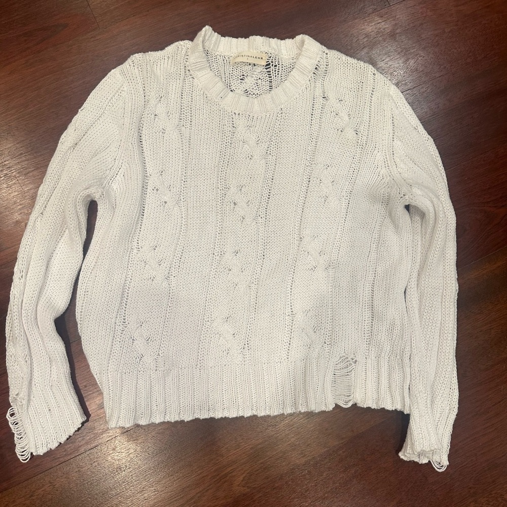 White Cable Sweater. Perfect Condition! - image 1